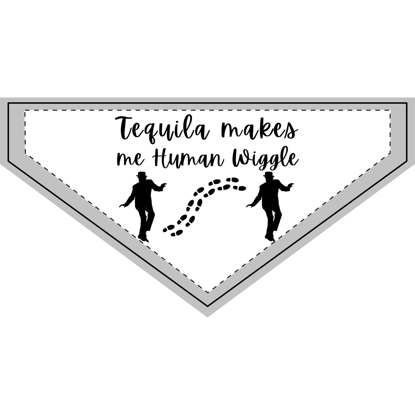 Tequila Makes Me Human Wiggle - Boxer Dog Pet Bandana