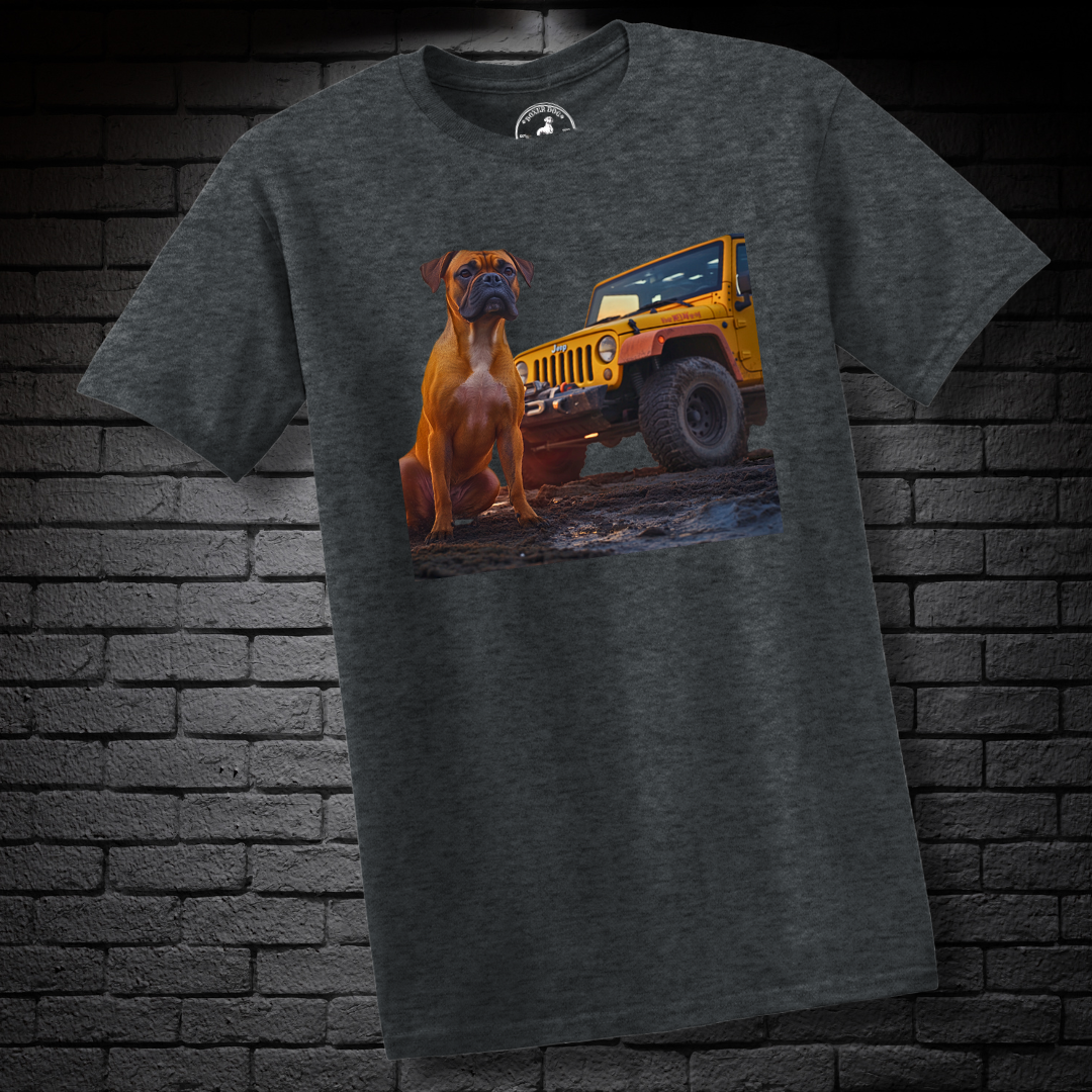 A Boxer & A Jeep- Boxer Dog Classic Shirt
