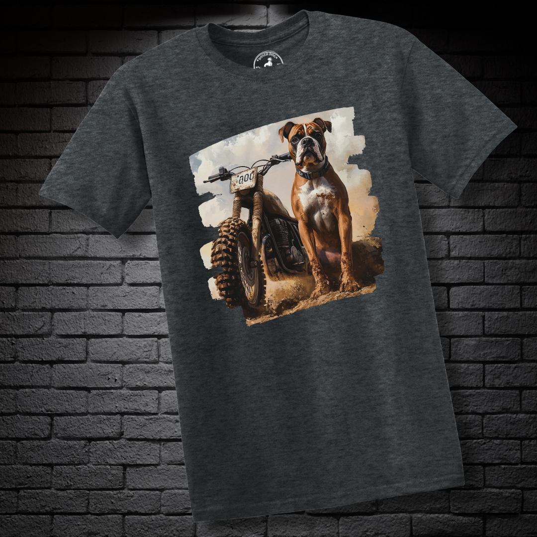 A Dirt Bike & A Boxer Dog- Boxer Dog Classic Shirt
