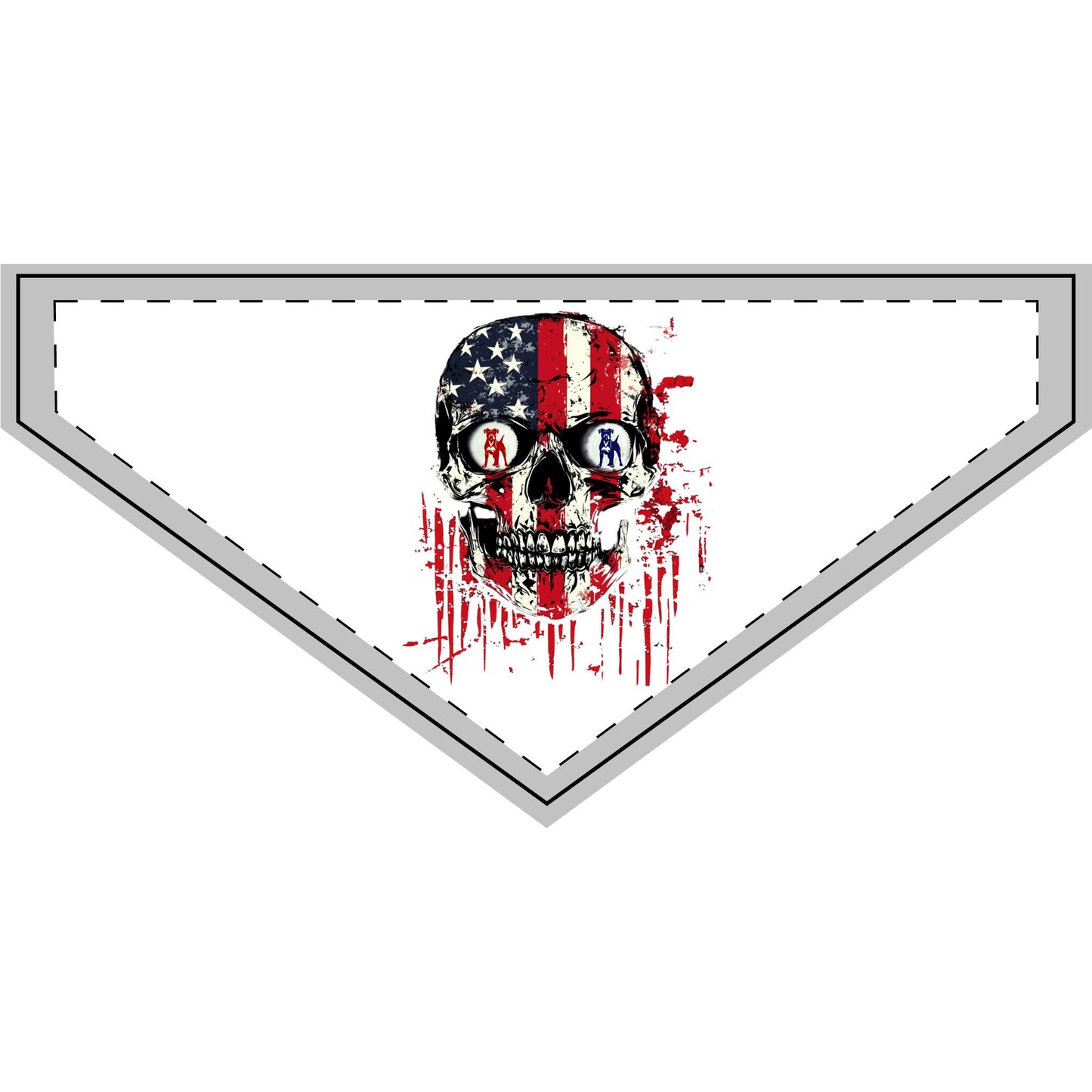 Boxer Skull Flag Rocks Glass β Patriotic Boxer Dog Whiskey Glass, Boxer Nation Barware, USA Skull Boxer Gift for Men & Women