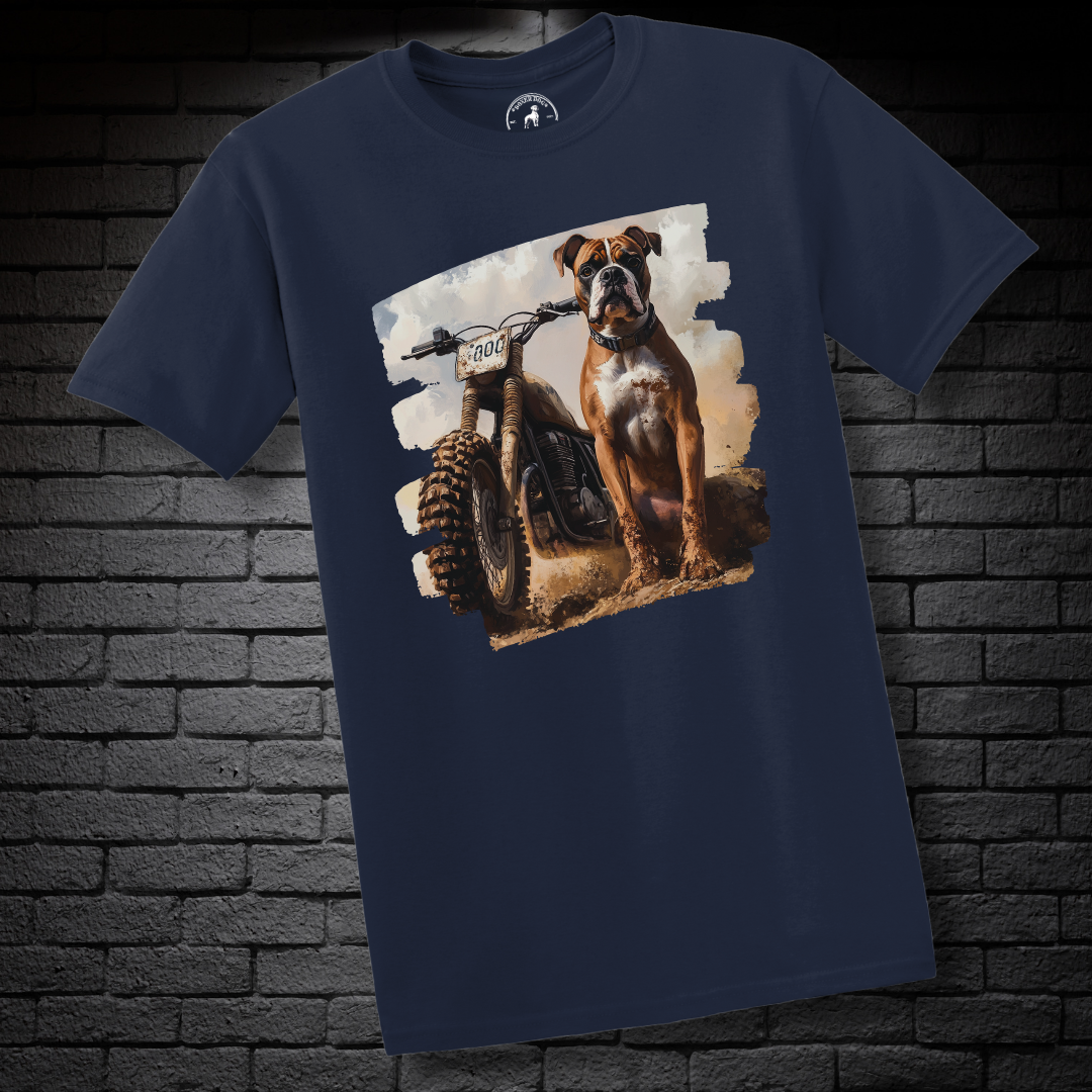 A Dirt Bike & A Boxer Dog- Boxer Dog Classic Shirt