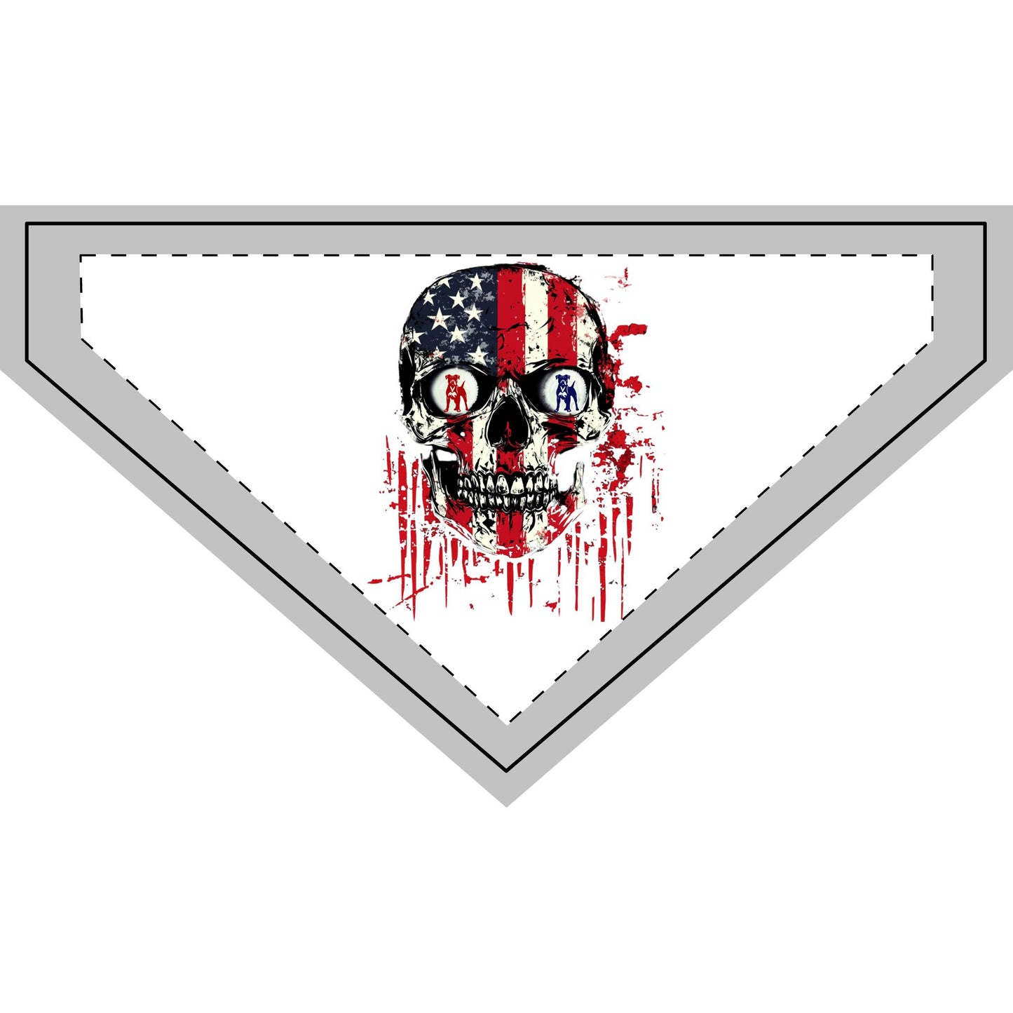 Boxer Skull Flag Rocks Glass β Patriotic Boxer Dog Whiskey Glass, Boxer Nation Barware, USA Skull Boxer Gift for Men & Women