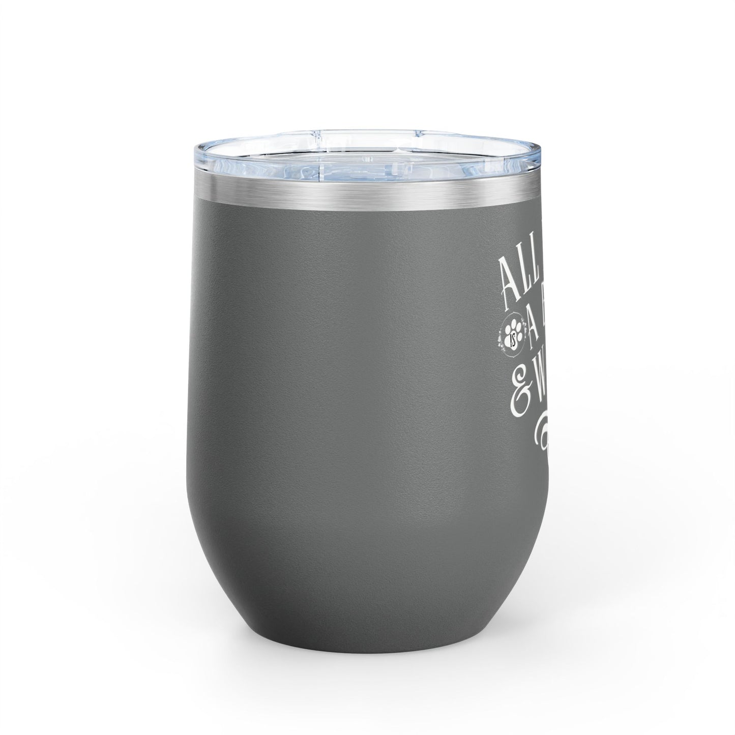 All I Need Is A Boxer & Wine - Boxer Dog Wine Tumbler