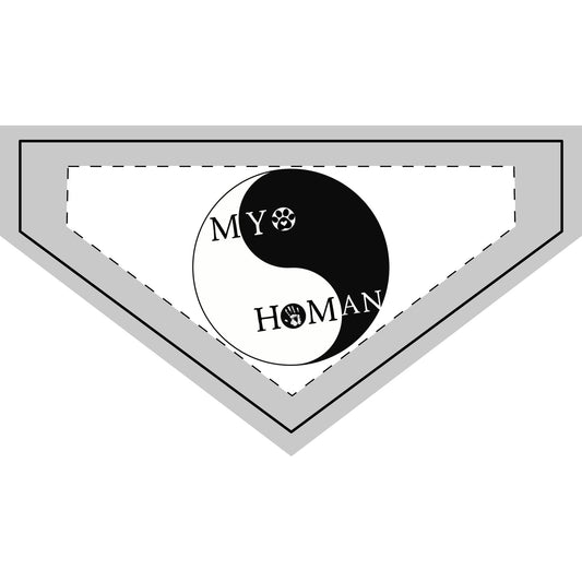 MY HOMAN (Yin Yang) - Boxer Dog Pet Bandana