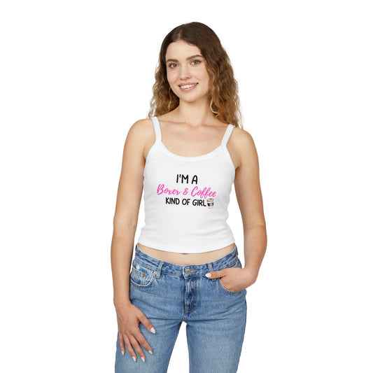 I'm a Boxer & Coffee Kind Of Girl - Boxer Dog Tank Top