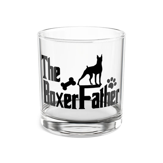 The BoxerFather - Boxer Dog Rocks Glass