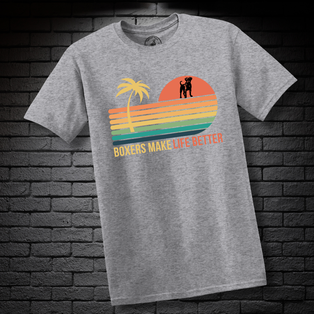 Boxers Make Life Better- Boxer Dog Classic Shirt