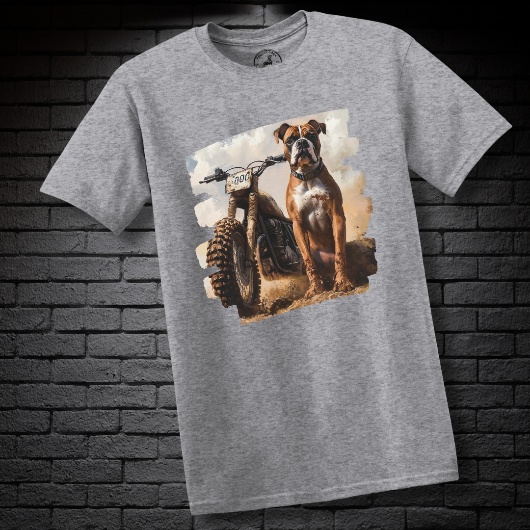 A Dirt Bike & A Boxer Dog- Boxer Dog Classic Shirt