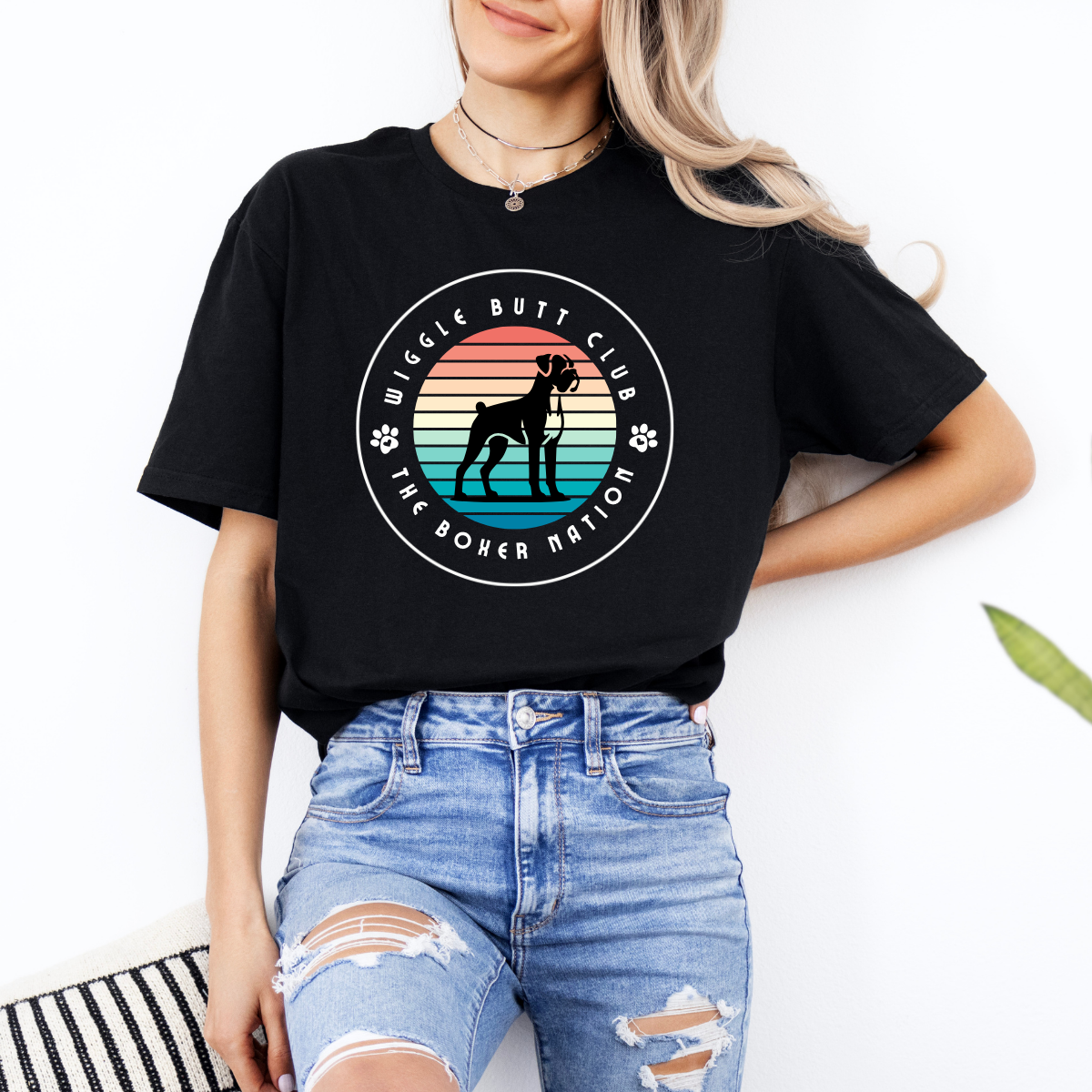 The Wiggle Butt Club - Boxer Dog Classic T-Shirt