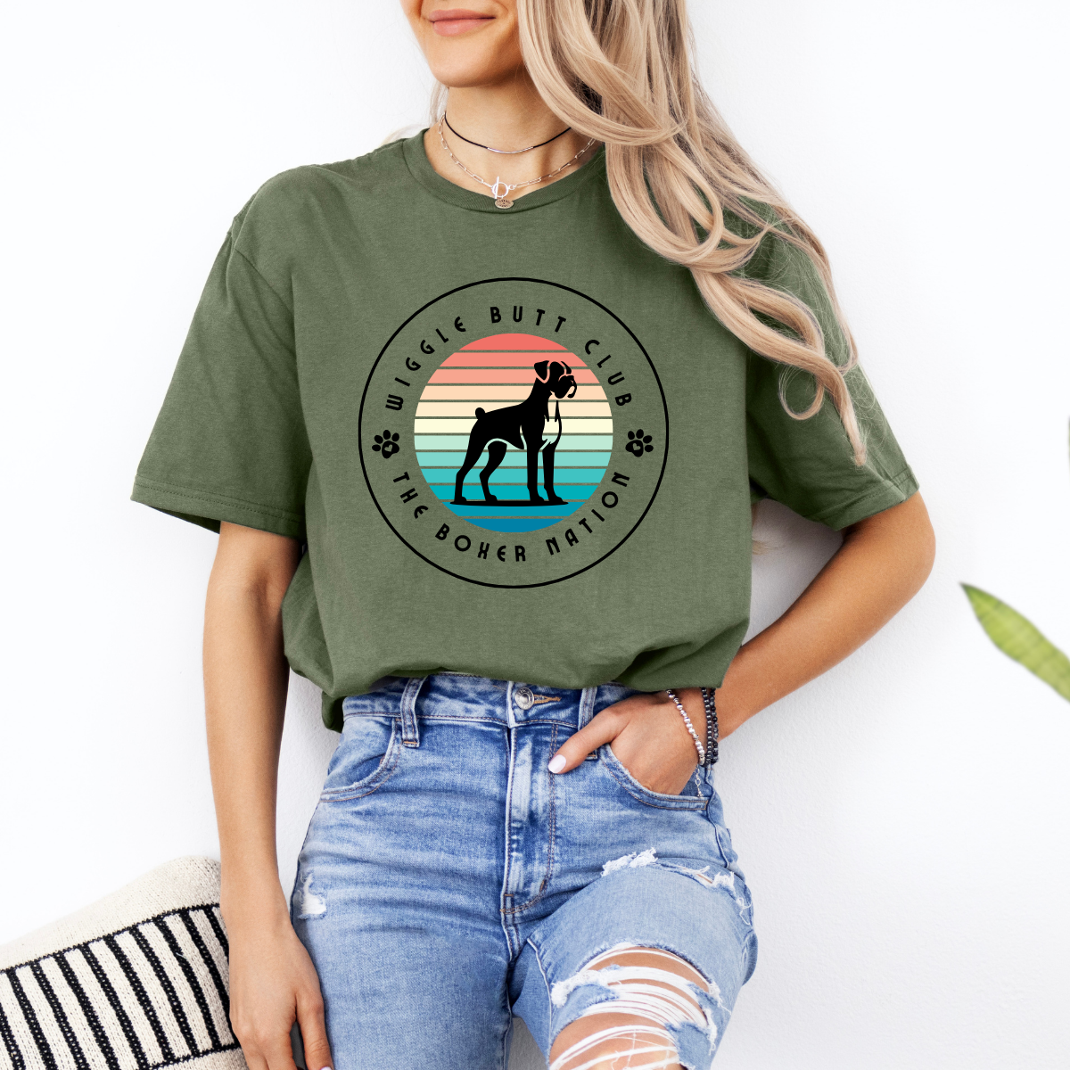 The Wiggle Butt Club - Boxer Dog Classic T-Shirt