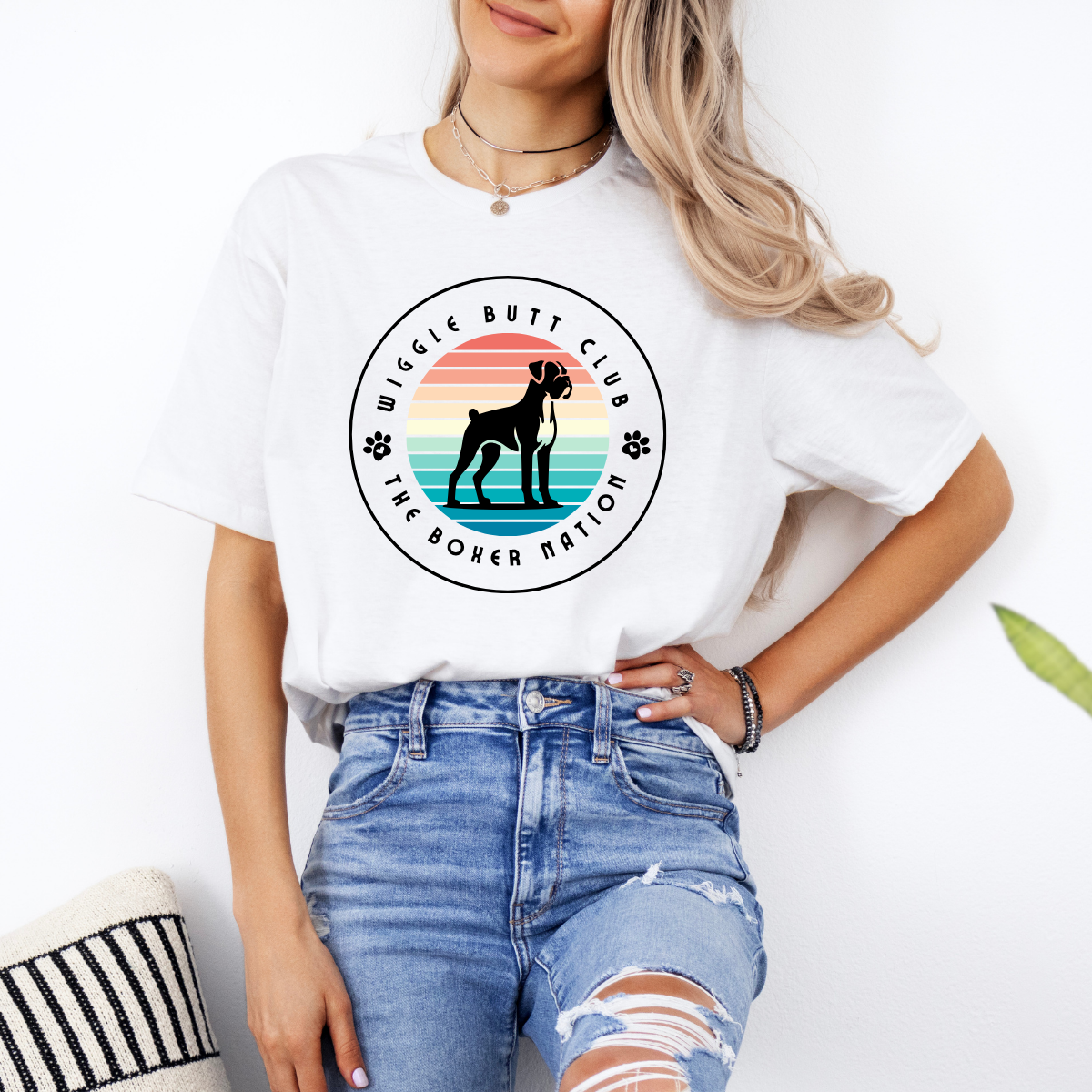 The Wiggle Butt Club - Boxer Dog Classic T-Shirt