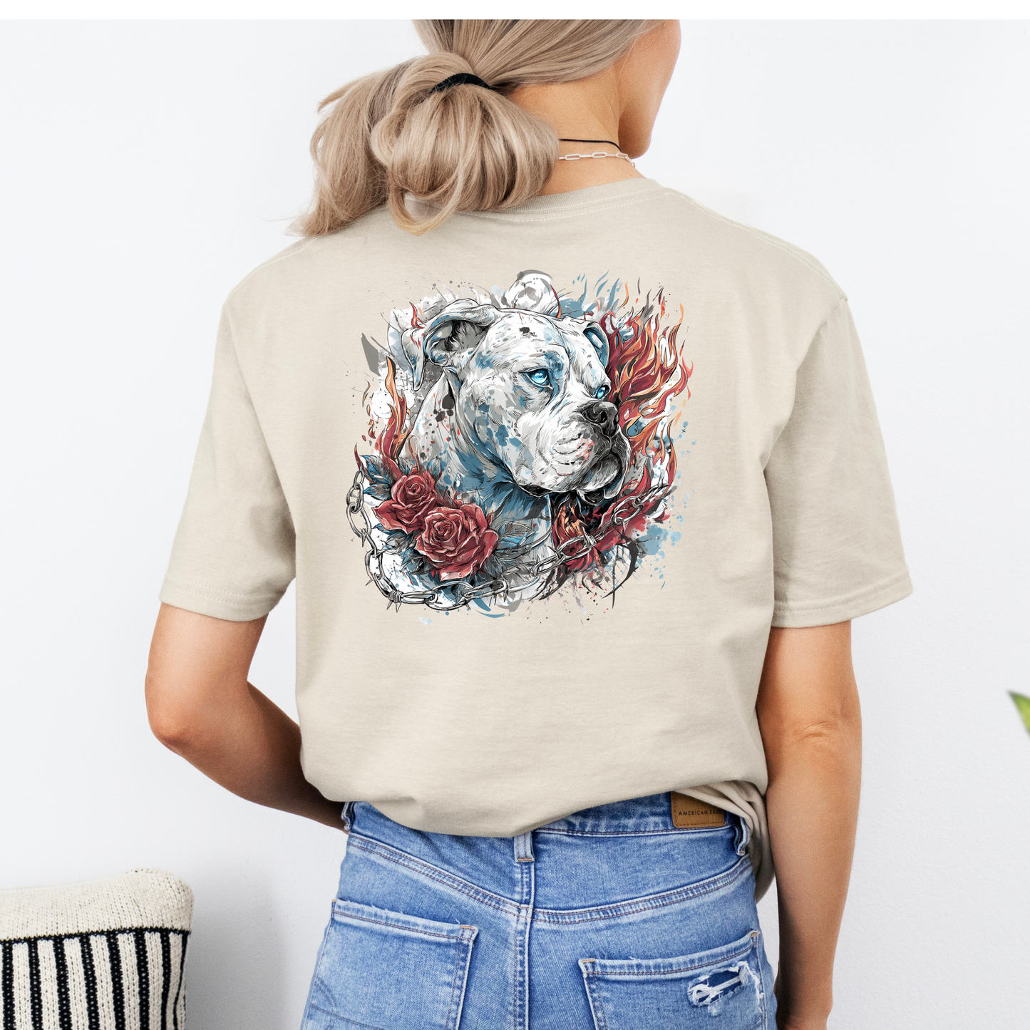 Frostborn Boxer Ice Eyes & Chain Collar - Boxer Dog Classic T-Shirt
