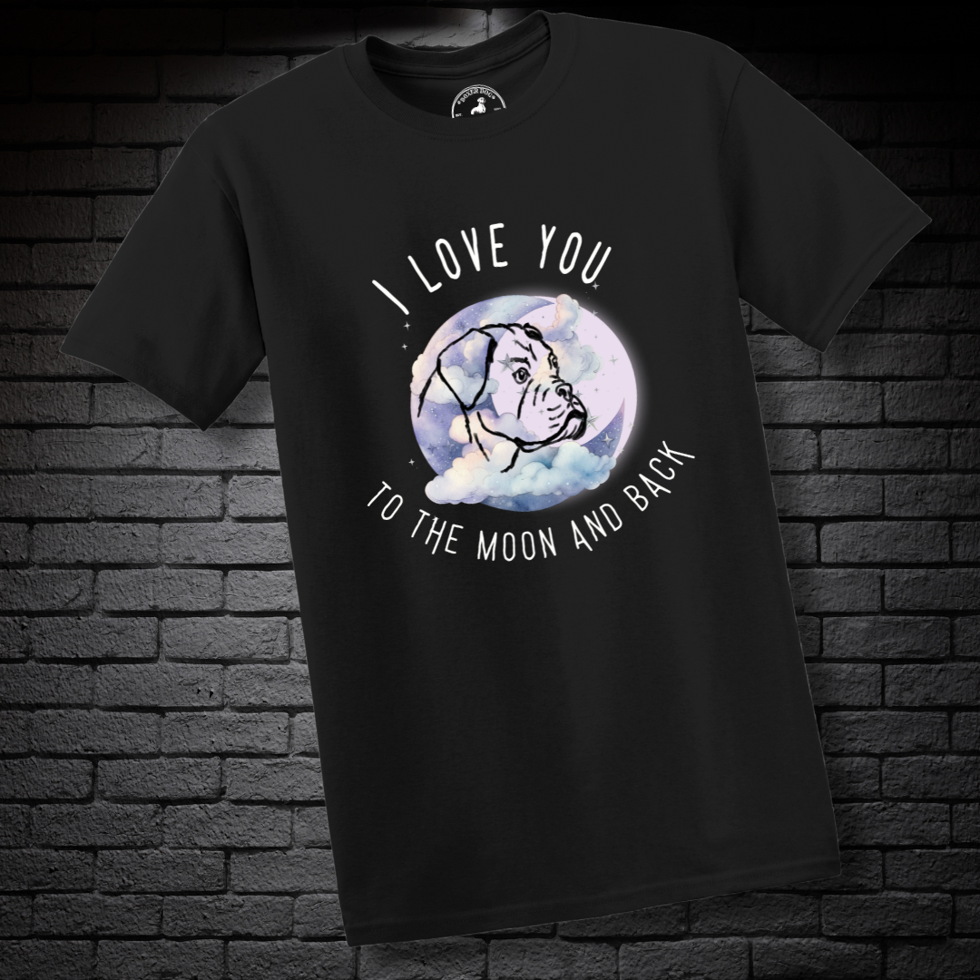I Love You To The Moon And Back - Boxer Dog Classic T-Shirt