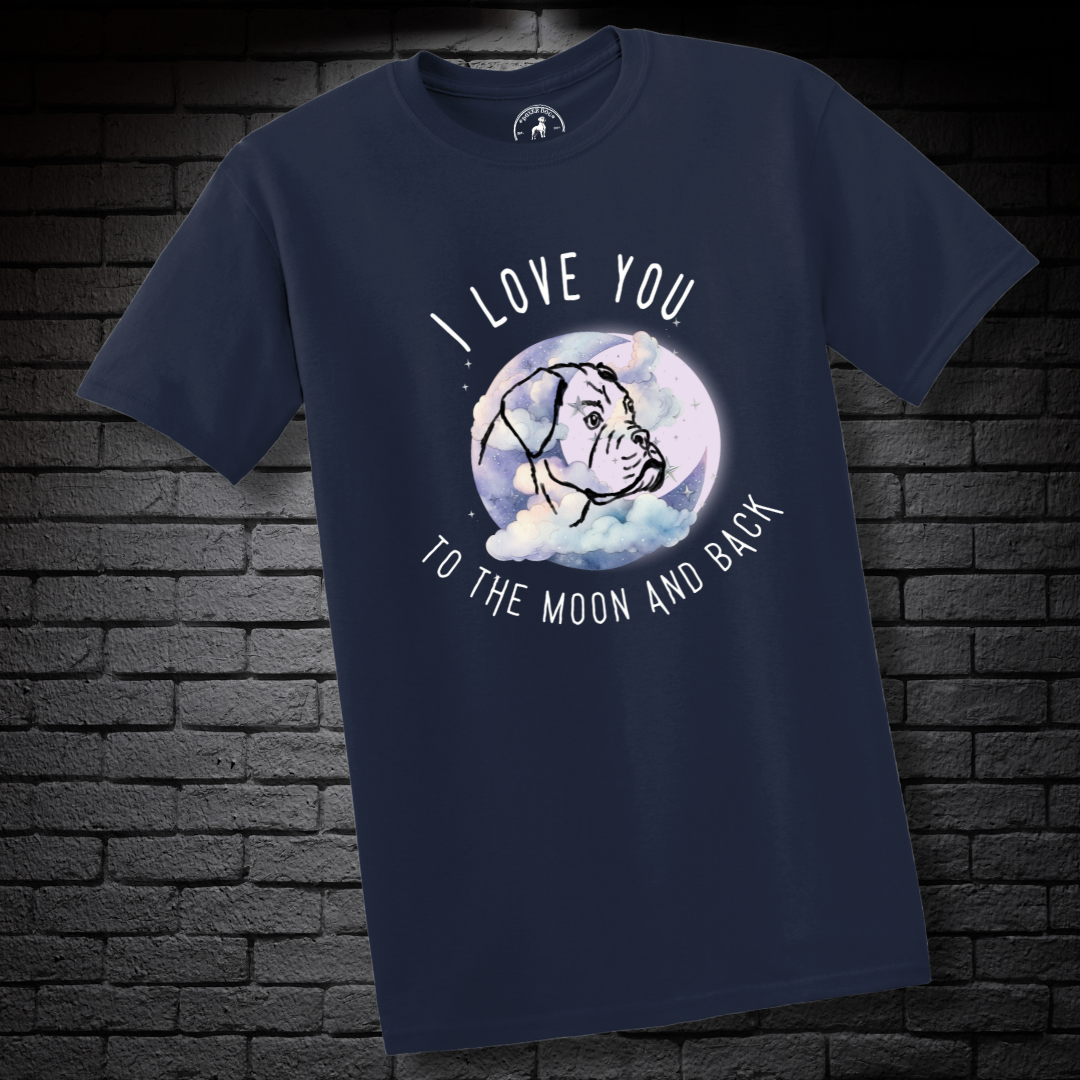 I Love You To The Moon And Back - Boxer Dog Classic T-Shirt