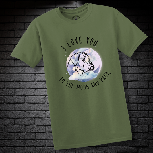 I Love You To The Moon And Back - Boxer Dog Classic T-Shirt