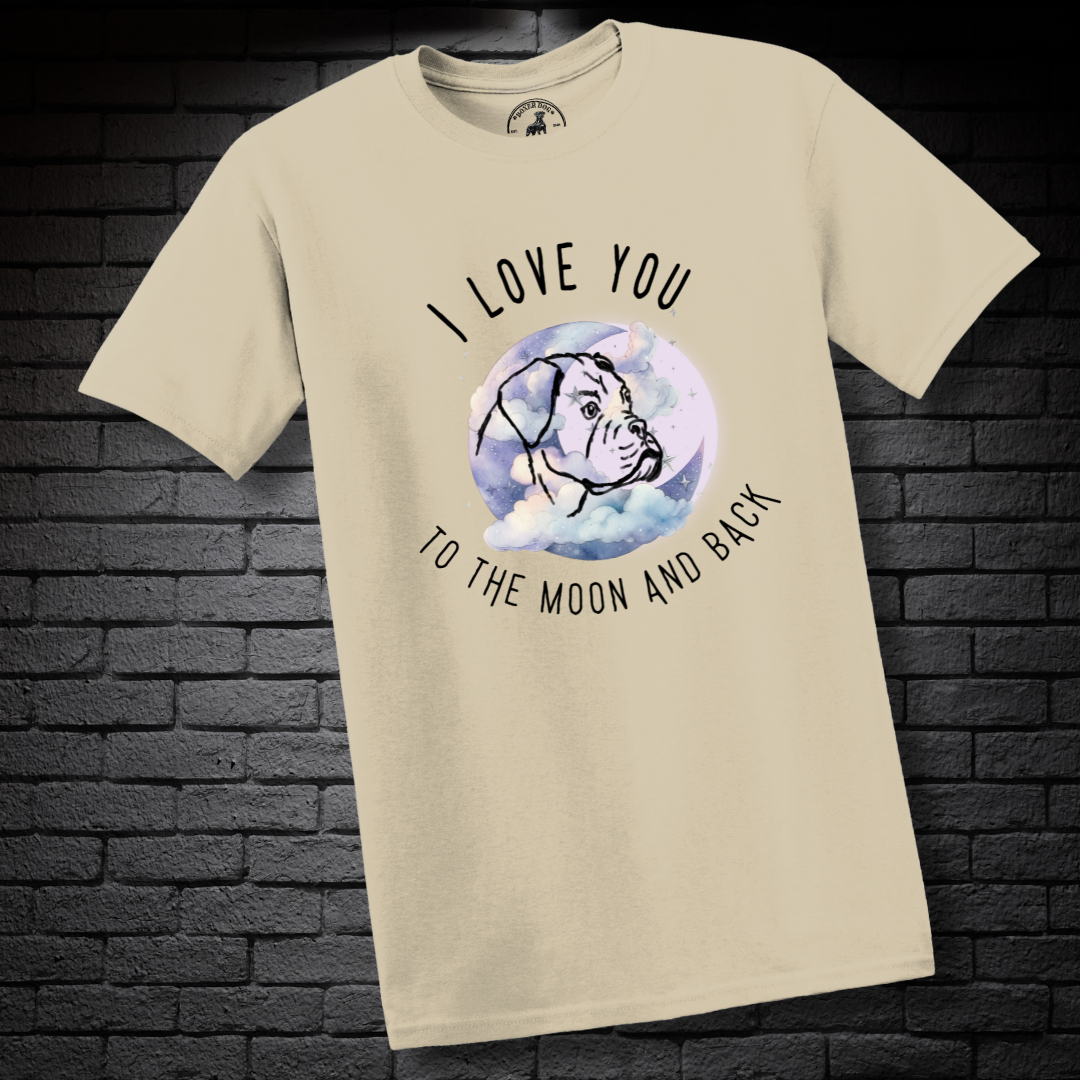 I Love You To The Moon And Back - Boxer Dog Classic T-Shirt