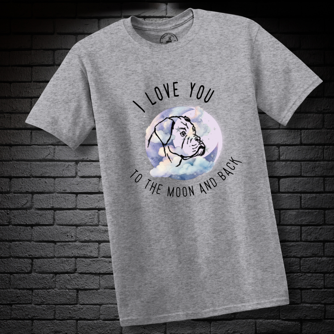 I Love You To The Moon And Back - Boxer Dog Classic T-Shirt