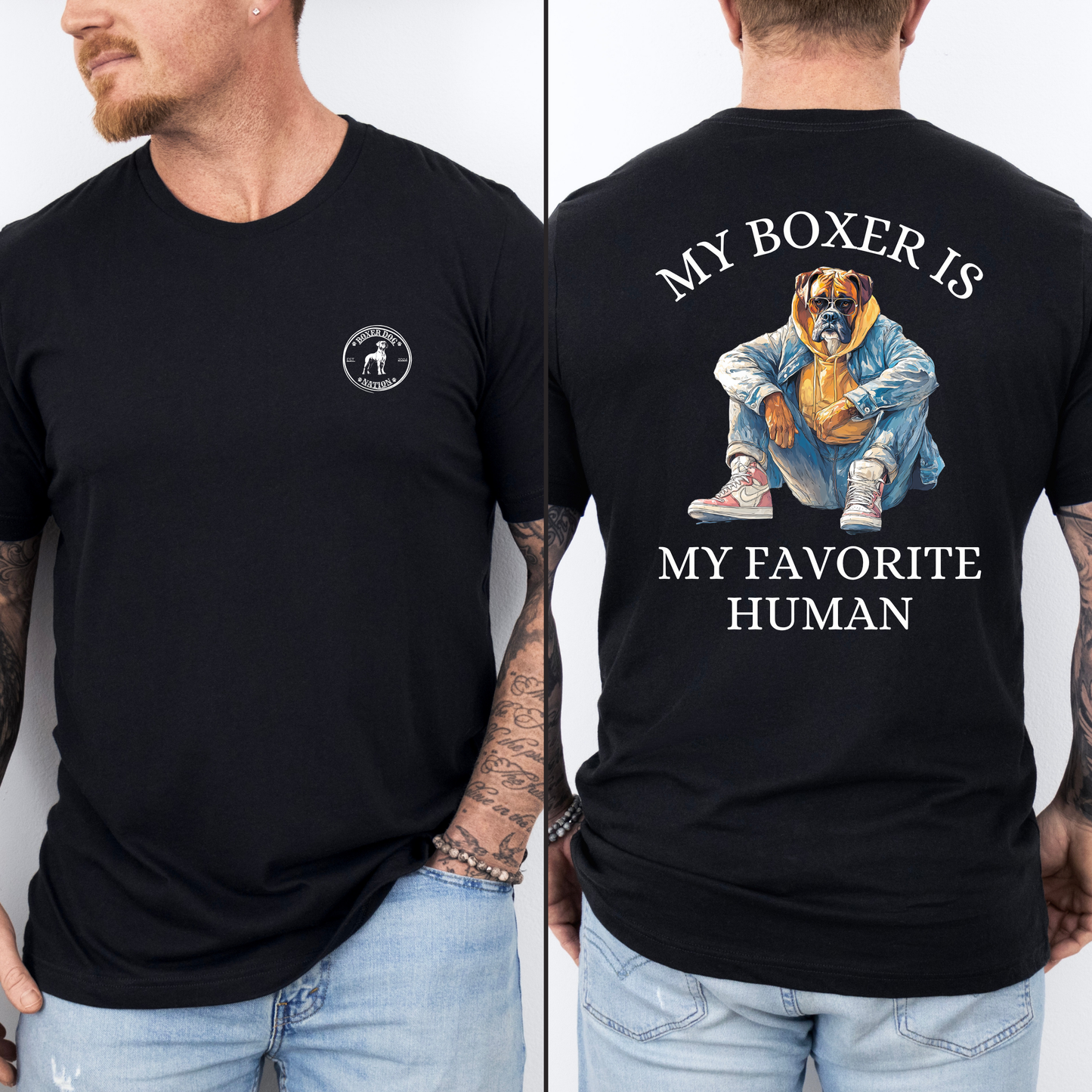 My Boxer Is My Favorite Person - Boxer Dog Classic T-Shirt