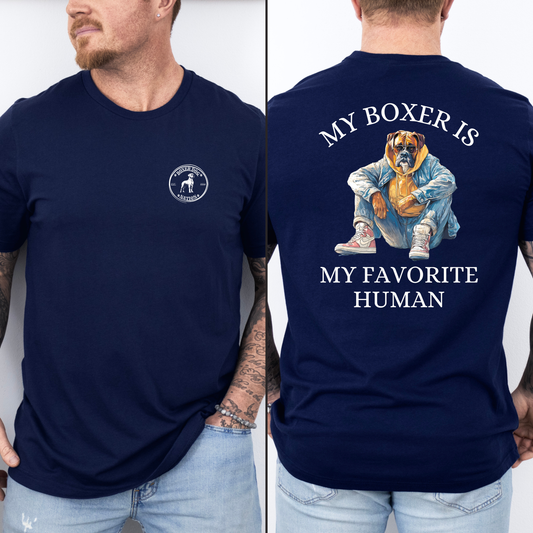 My Boxer Is My Favorite Person - Boxer Dog Classic T-Shirt