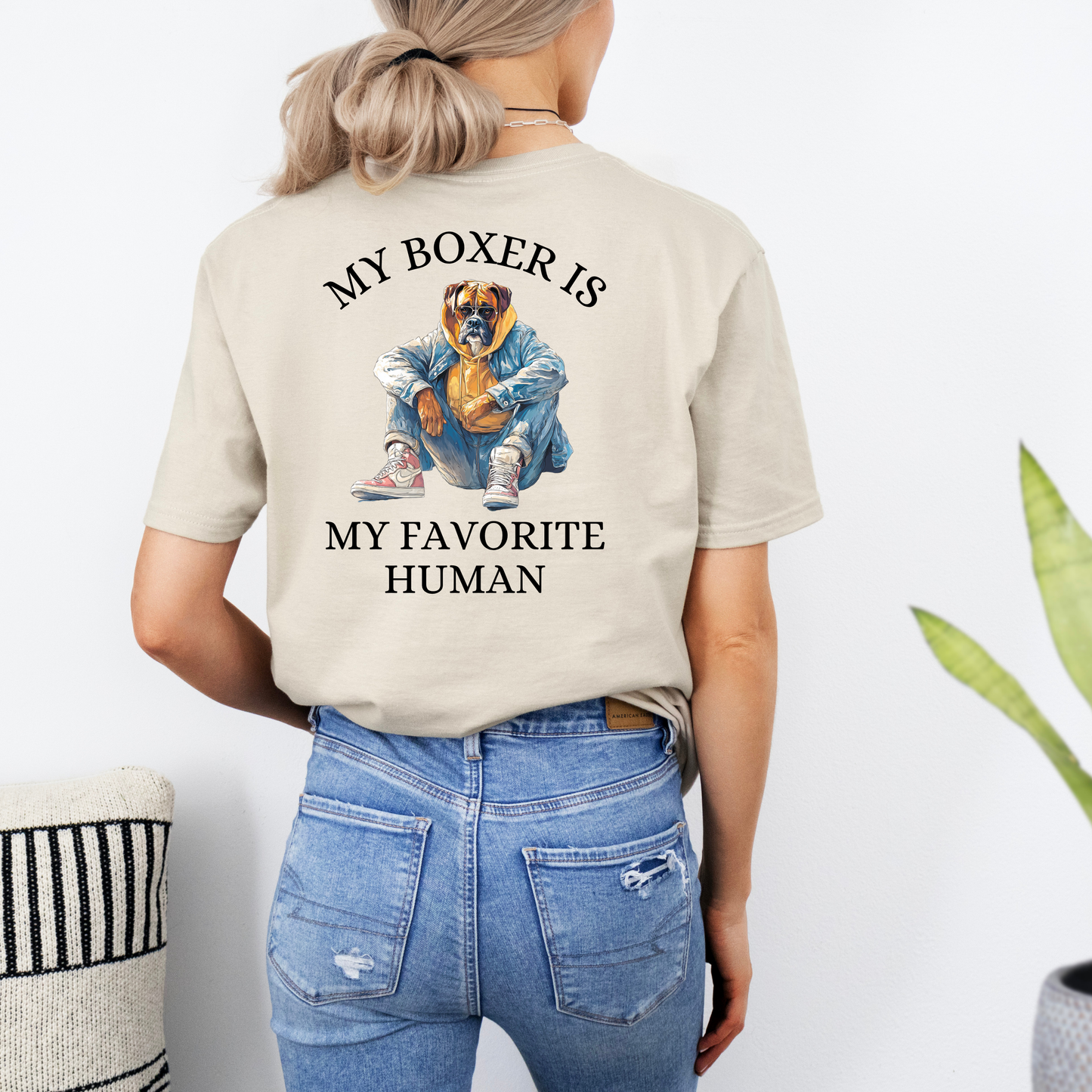 My Boxer Is My Favorite Person - Boxer Dog Classic T-Shirt
