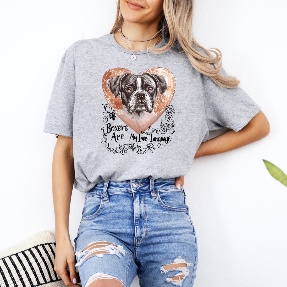Boxers Are My Love Language - Boxer Dog Classic T-Shirt