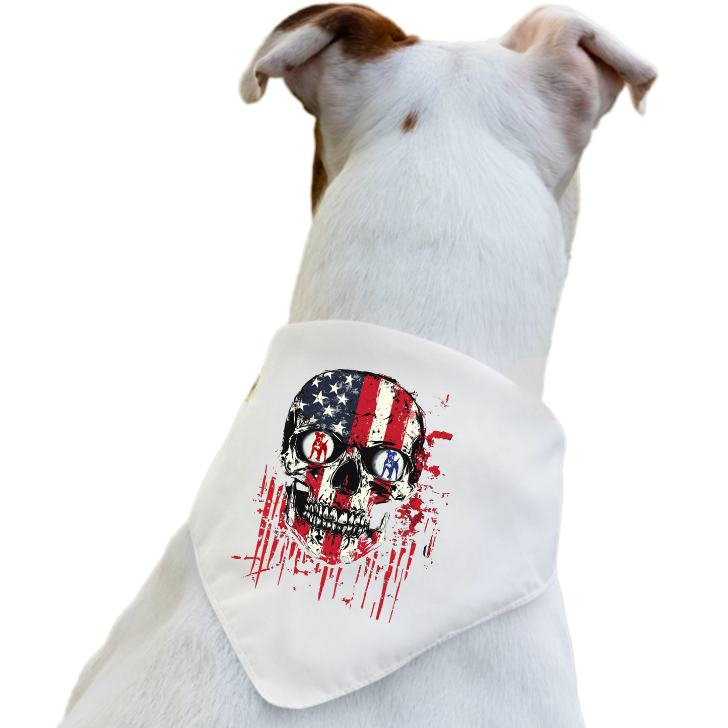 Boxer Skull Flag Rocks Glass β Patriotic Boxer Dog Whiskey Glass, Boxer Nation Barware, USA Skull Boxer Gift for Men & Women