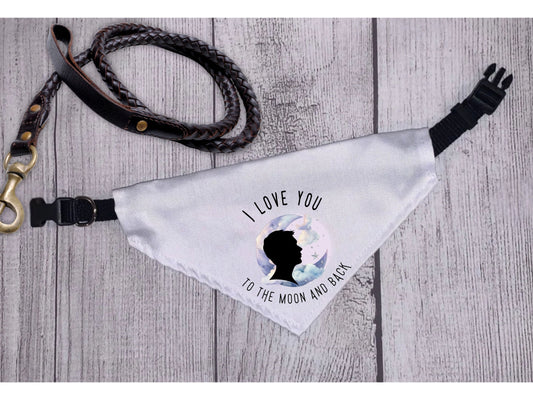 I Love You to the Moon & Back (male) – Pet Bandana