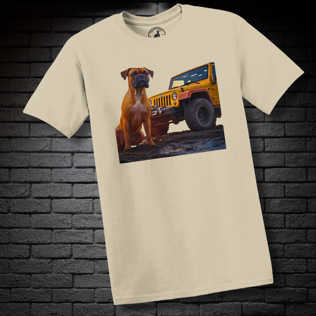 A Boxer & A Jeep- Boxer Dog Classic Shirt