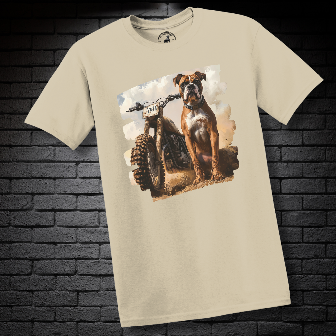 A Dirt Bike & A Boxer Dog- Boxer Dog Classic Shirt