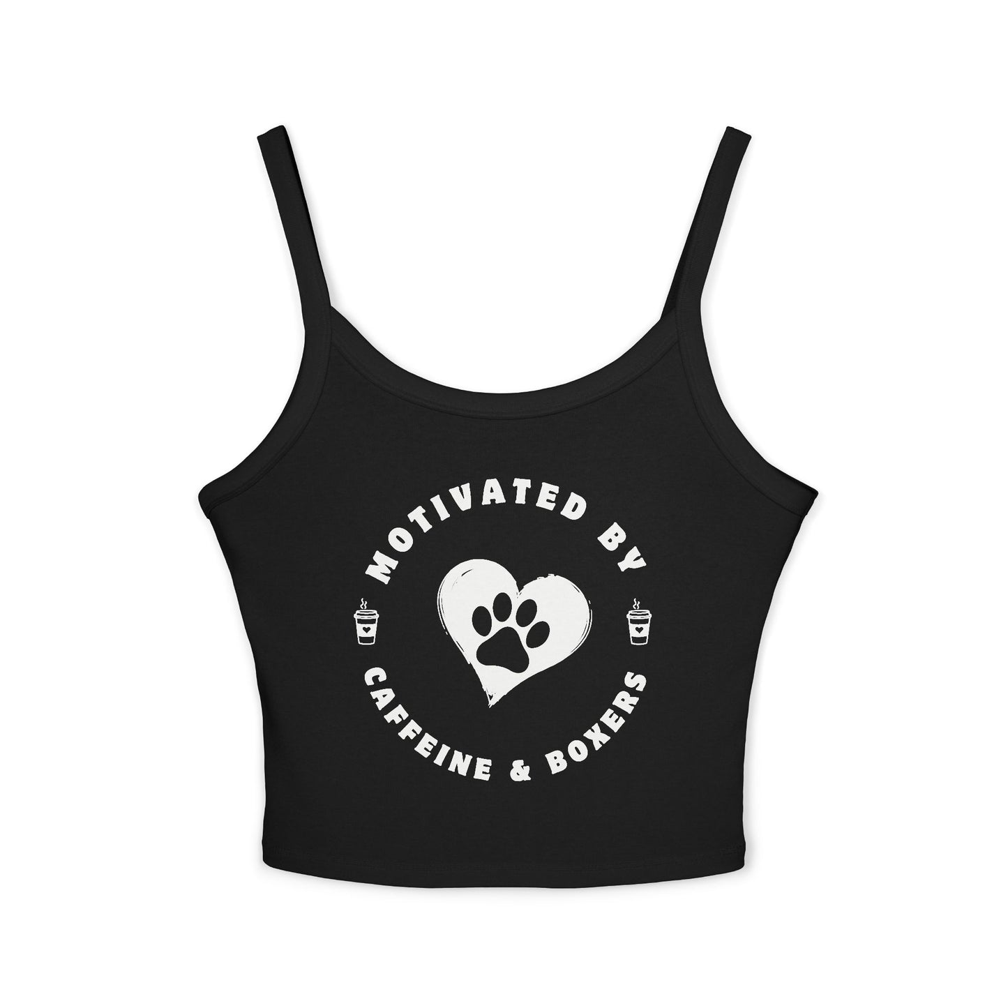 Motivation By Caffeine & Boxers - Boxer Dog Tank Top