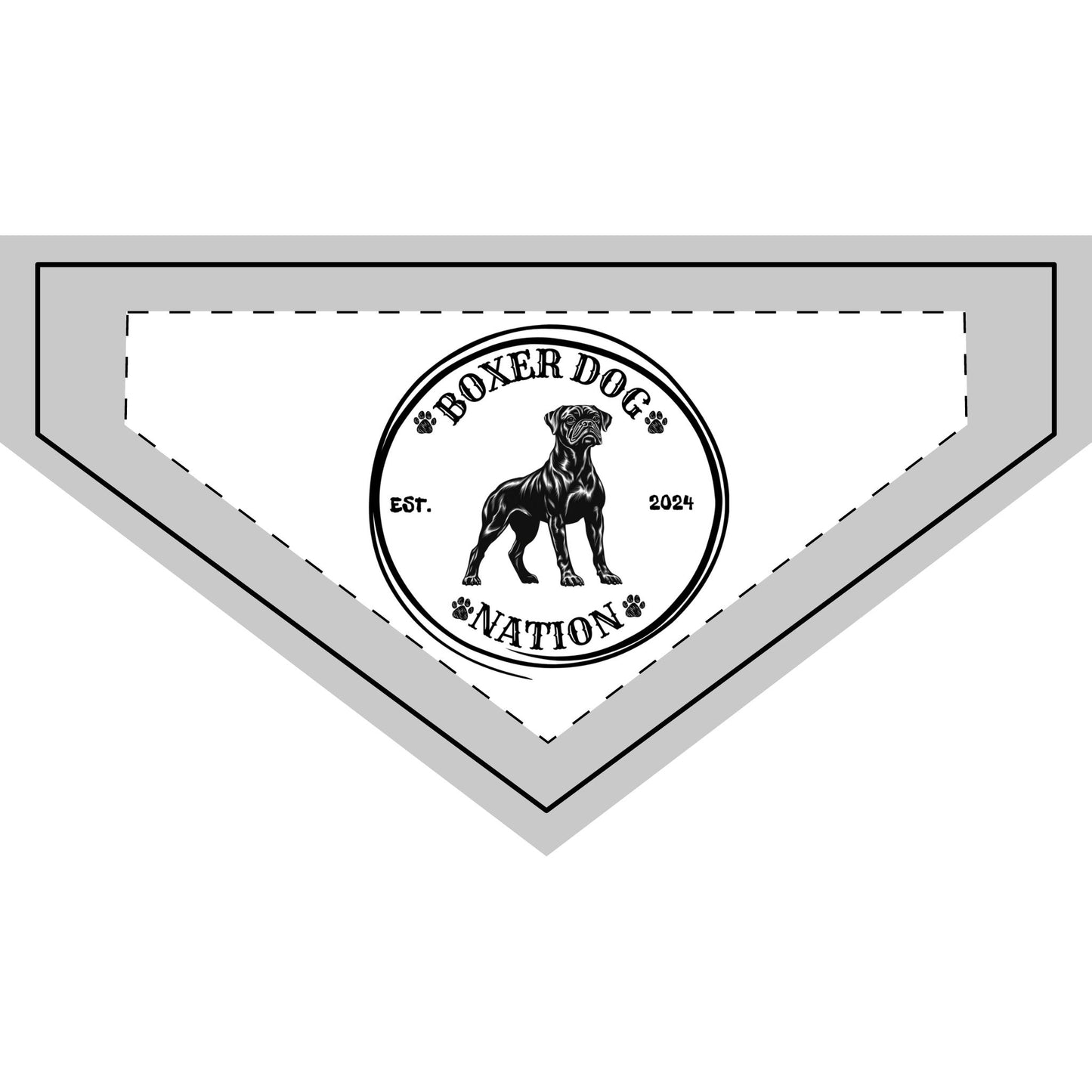Boxer Dog Nation Logo- Boxer Dog Pet Bandana