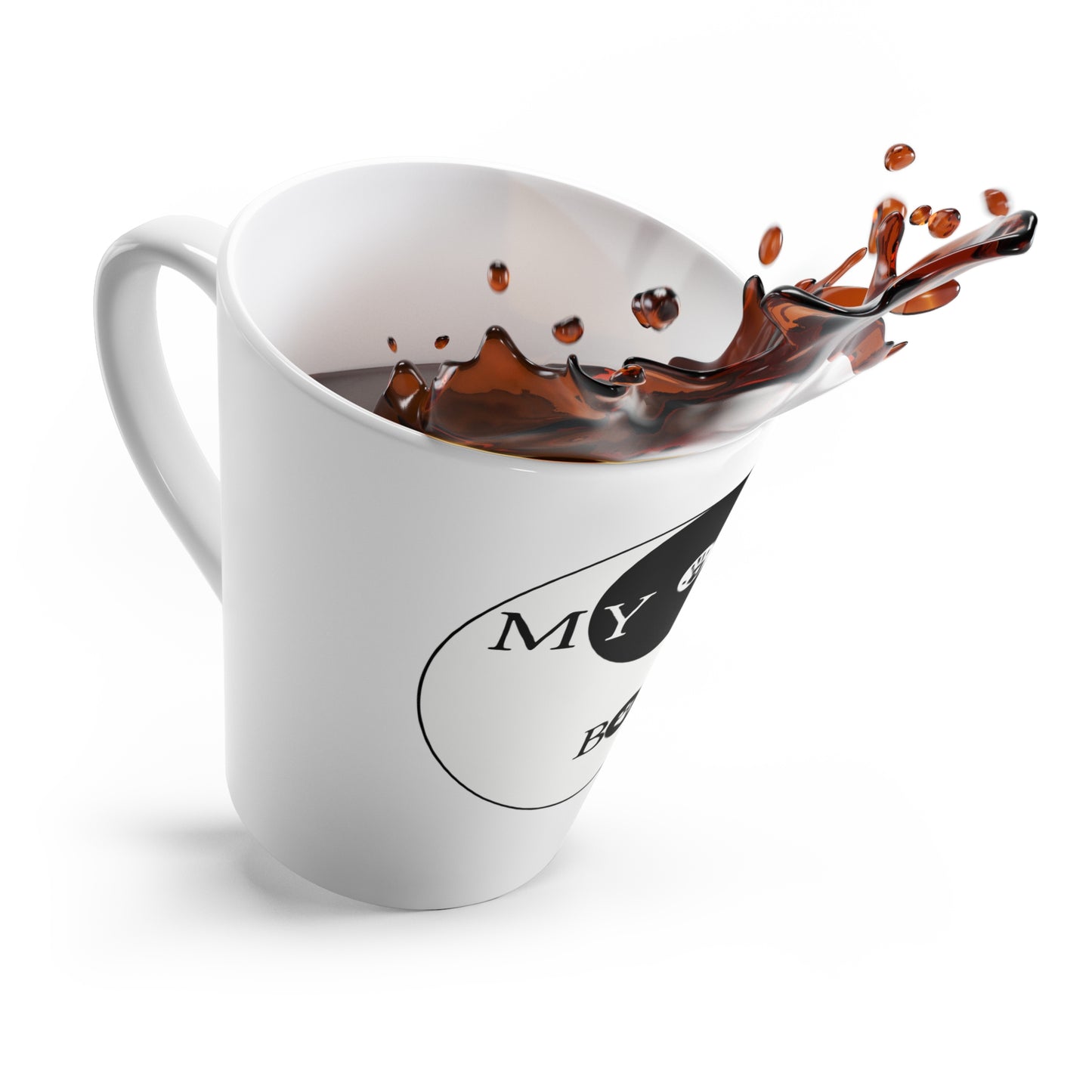 My Boxer My Yin to My Yang - Boxer Dog Latte Mug