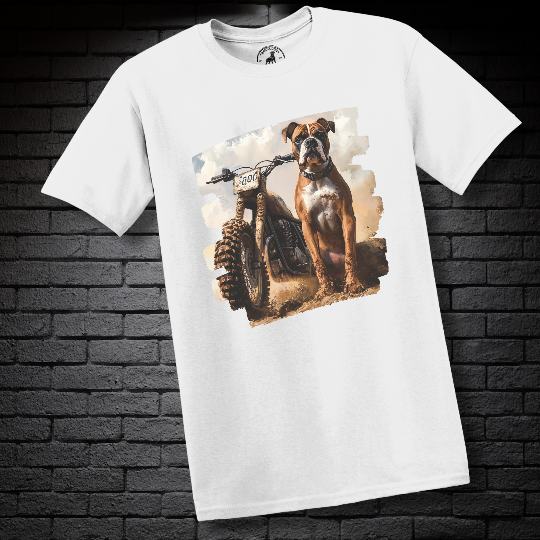 A Dirt Bike & A Boxer Dog- Boxer Dog Classic Shirt