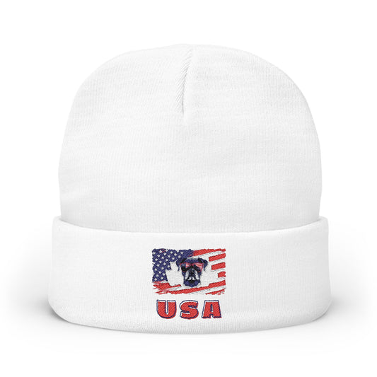 Boxer USA Flag – Boxer Dog Beanie
