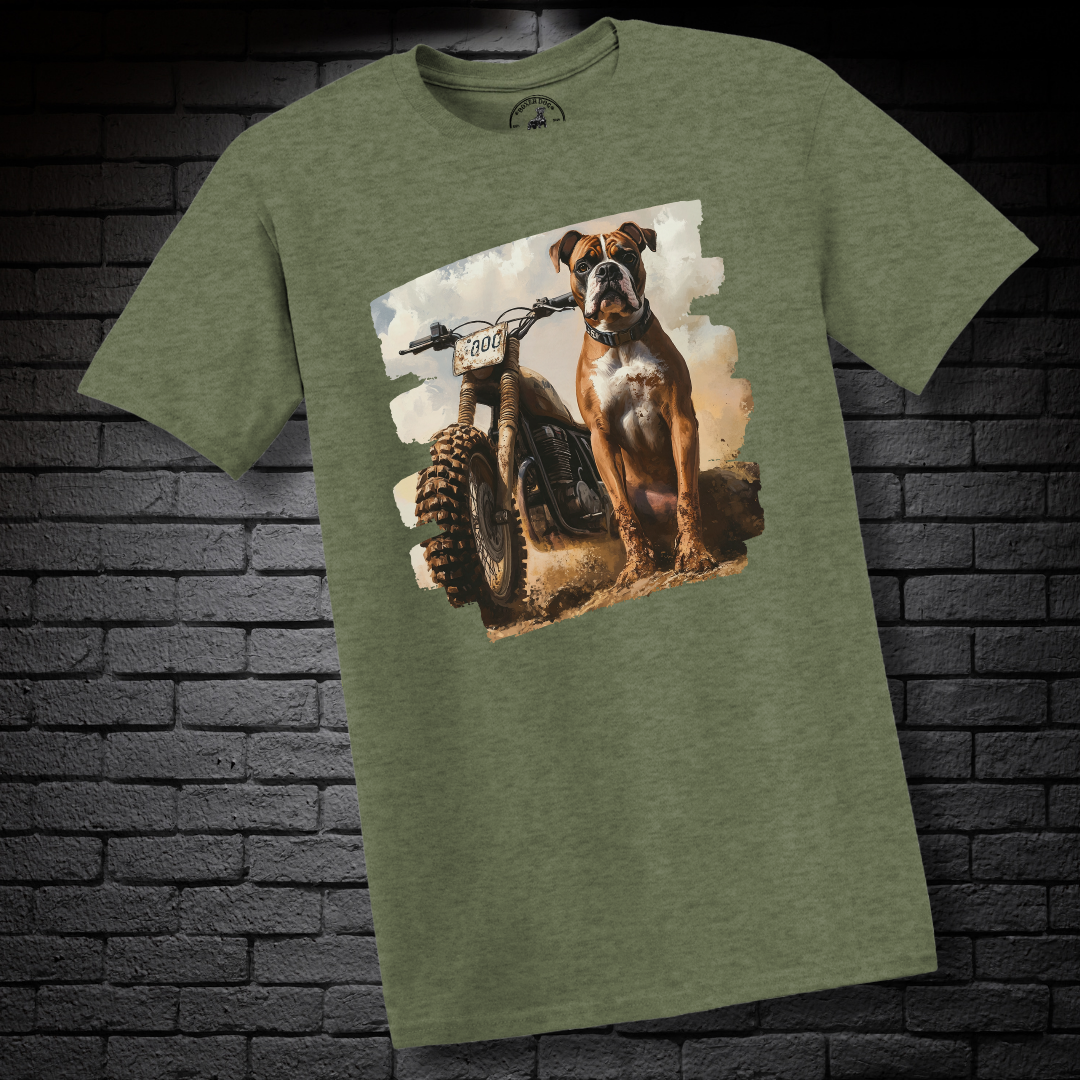 A Dirt Bike & A Boxer Dog- Boxer Dog Classic Shirt