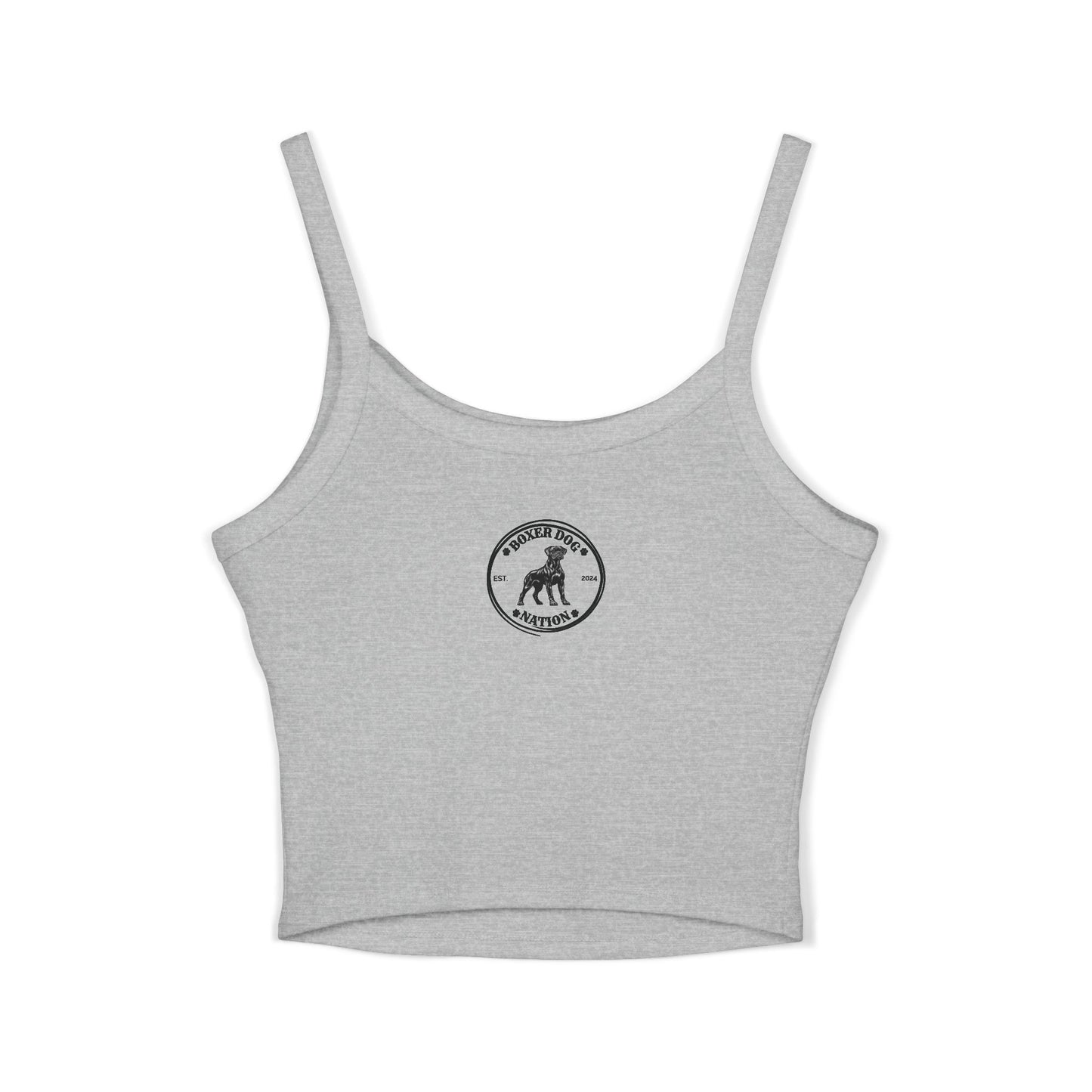 She's A Good Girl, Loves Her Boxer Patriotic Flower - Boxer Dog Tank Top