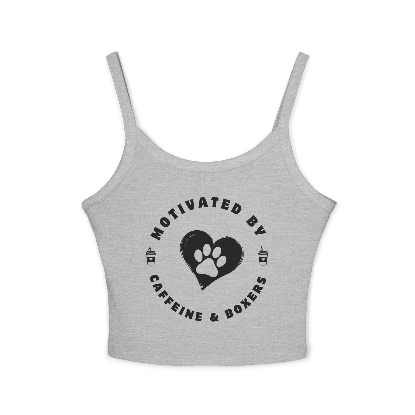 Motivation By Caffeine & Boxers - Boxer Dog Tank Top