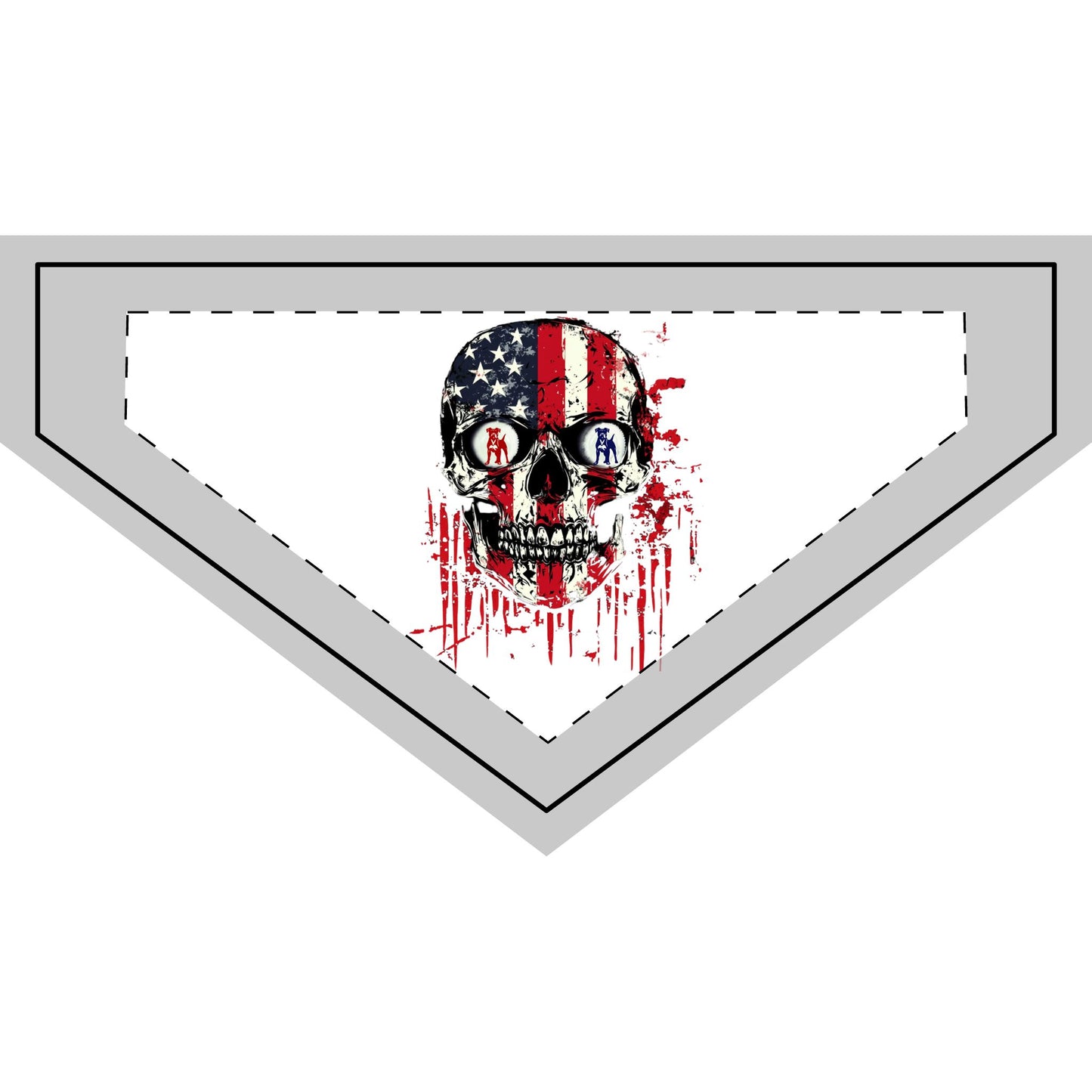 Boxer Skull Flag Rocks Glass β Patriotic Boxer Dog Whiskey Glass, Boxer Nation Barware, USA Skull Boxer Gift for Men & Women