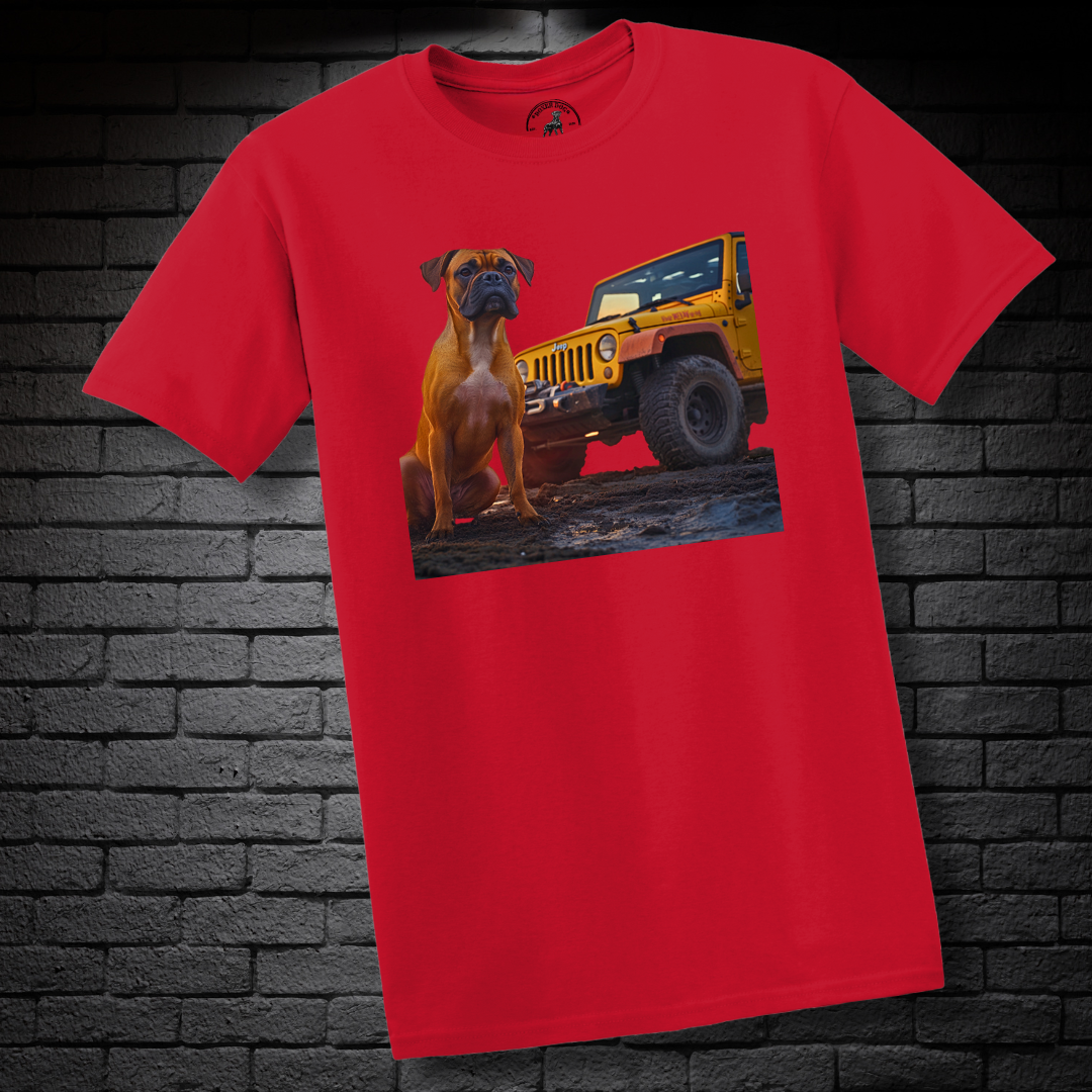 A Boxer & A Jeep- Boxer Dog Classic Shirt