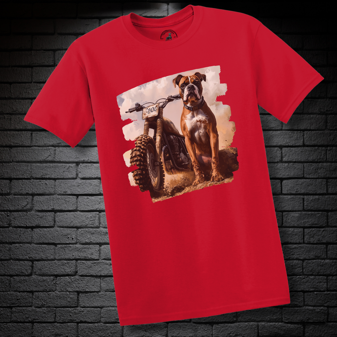 A Dirt Bike & A Boxer Dog- Boxer Dog Classic Shirt
