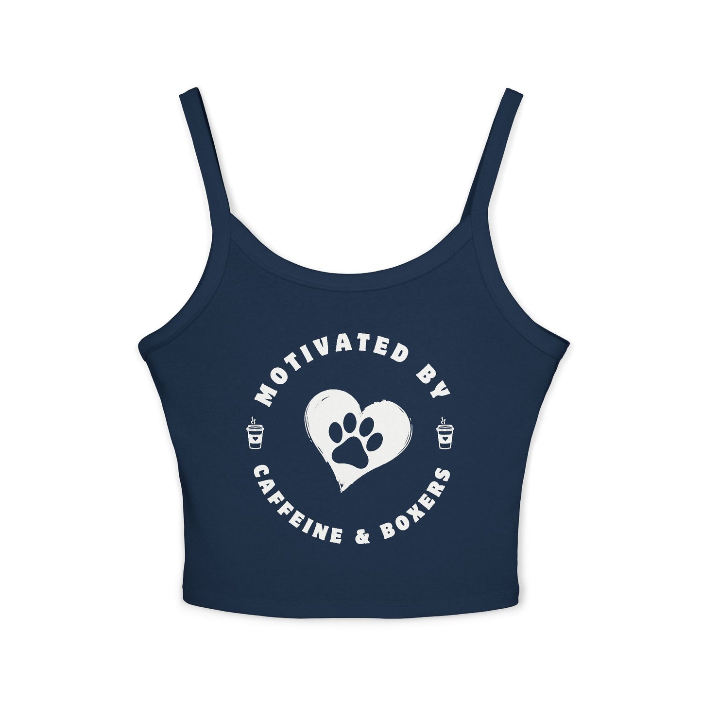 Motivation By Caffeine & Boxers - Boxer Dog Tank Top