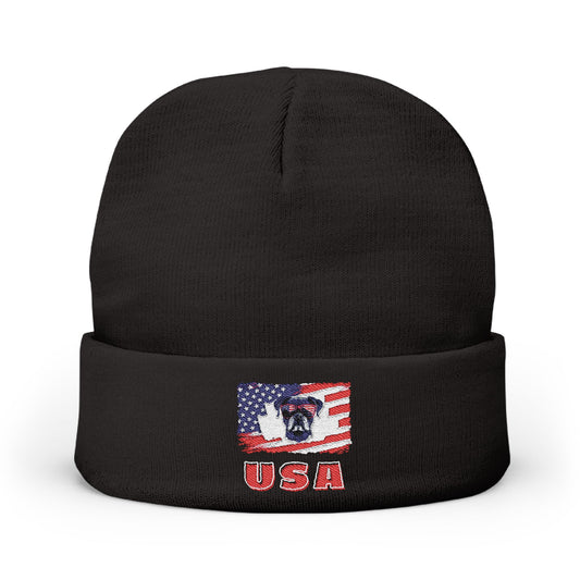 Boxer USA Flag – Boxer Dog Beanie
