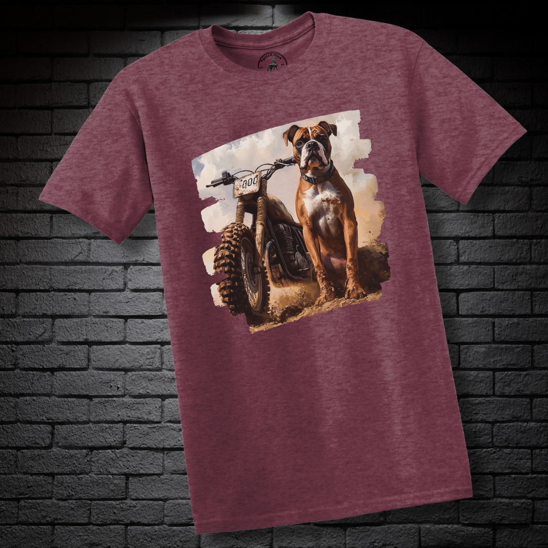 A Dirt Bike & A Boxer Dog- Boxer Dog Classic Shirt
