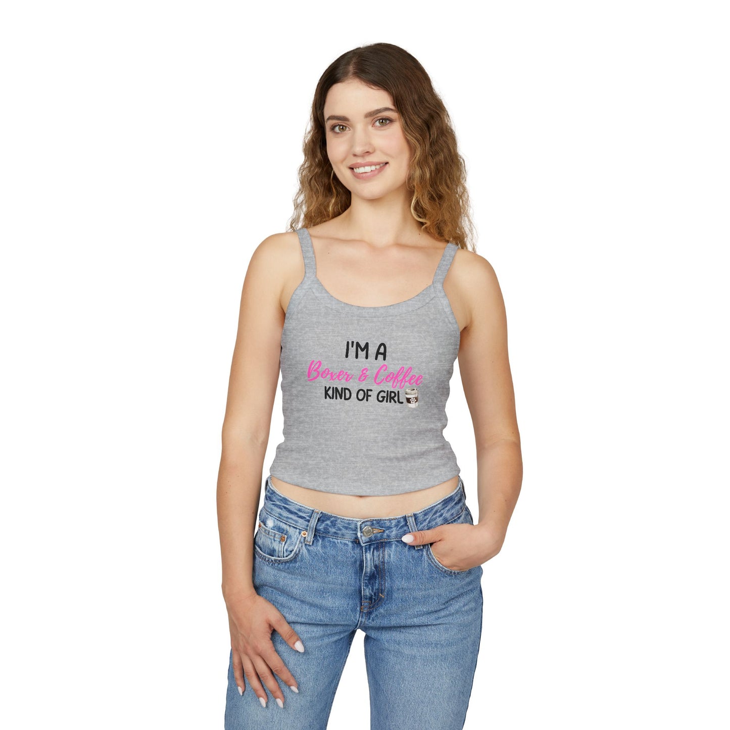 I'm a Boxer & Coffee Kind Of Girl - Boxer Dog Tank Top