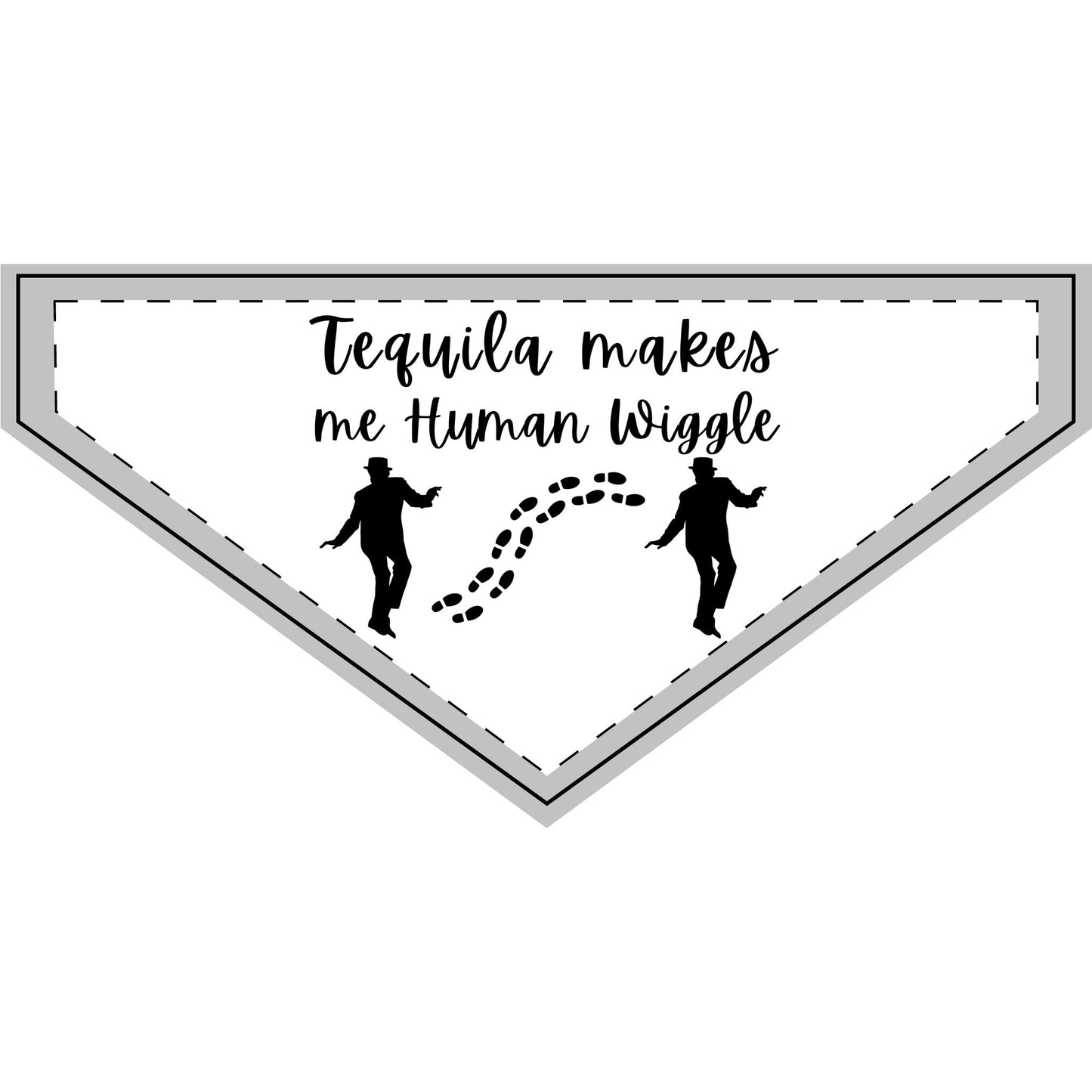 Tequila Makes Me Human Wiggle - Boxer Dog Pet Bandana