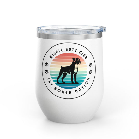 Wiggle Butt Club - Boxer Dog Wine Tumbler