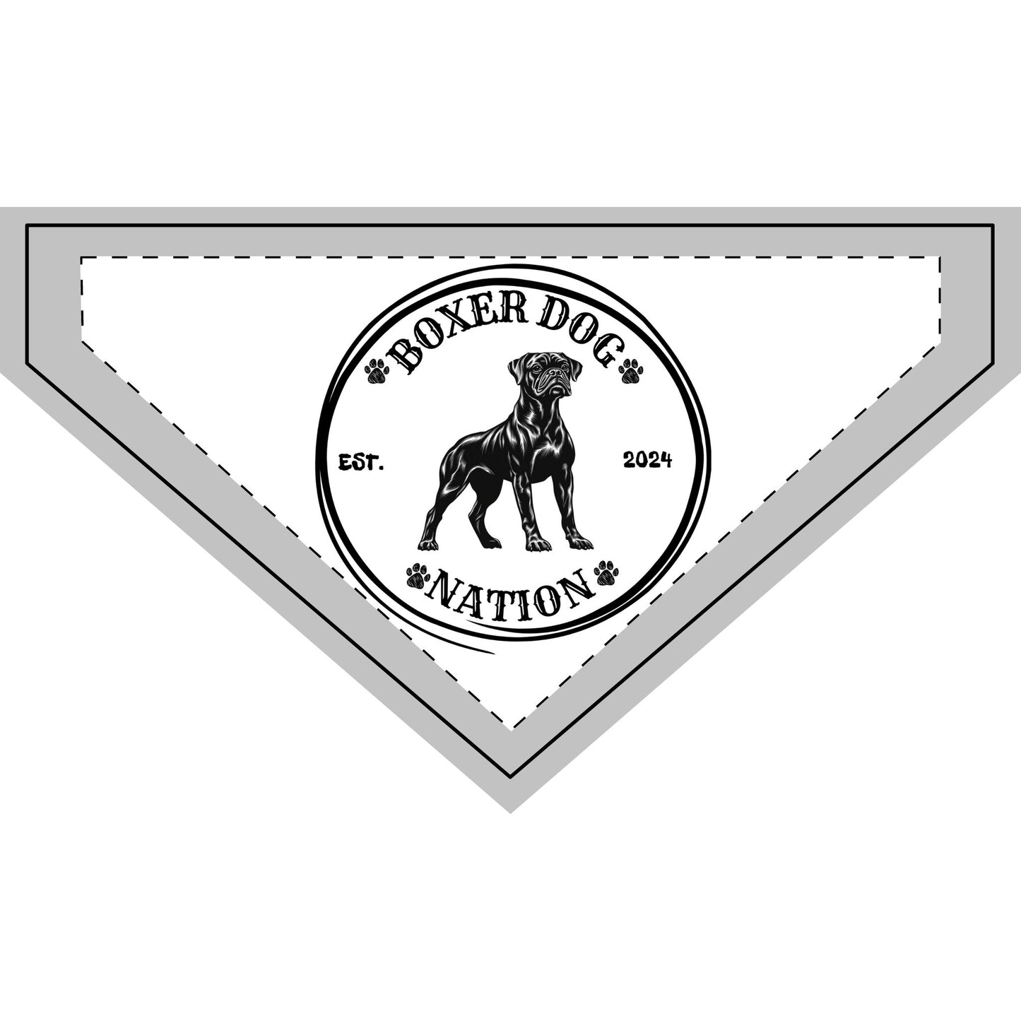 Boxer Dog Nation Logo- Boxer Dog Pet Bandana