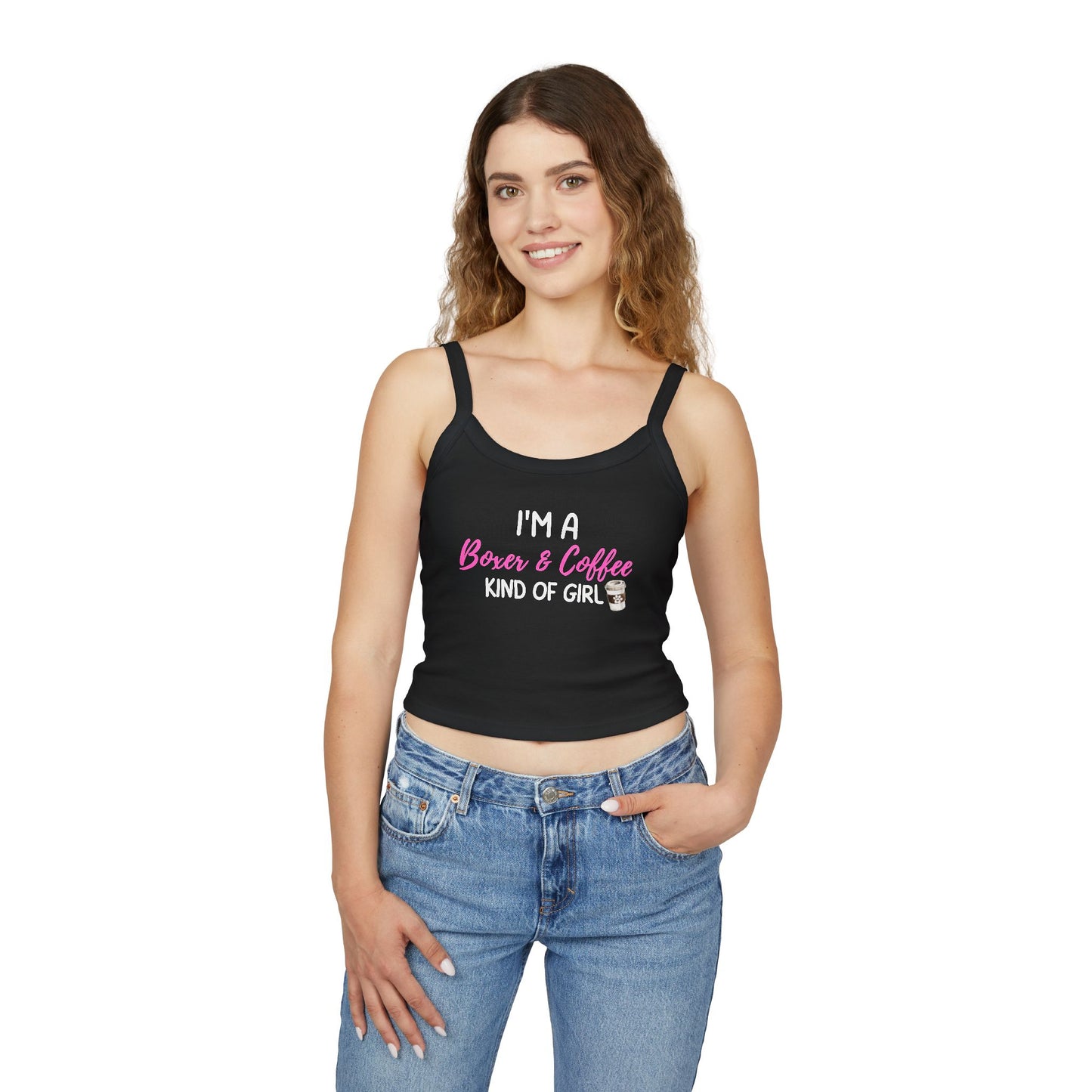 I'm a Boxer & Coffee Kind Of Girl - Boxer Dog Tank Top