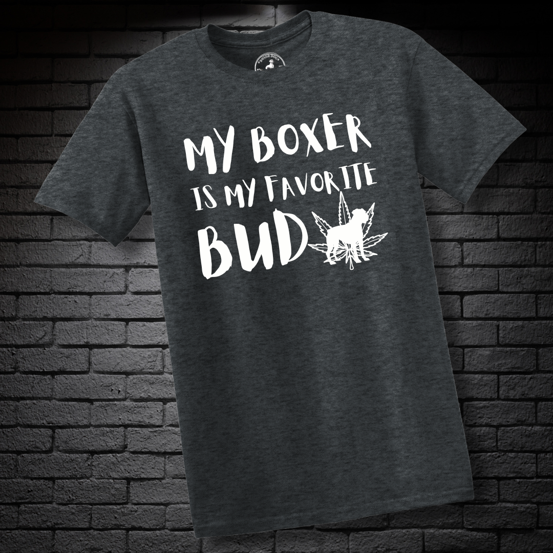 My Boxer Is My Favorite Bud (LEAF)- Boxer Dog Classic Shirt
