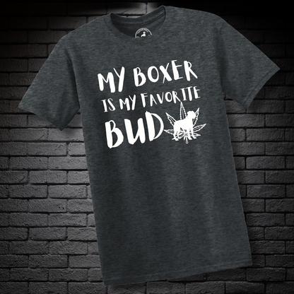 My Boxer Is My Favorite Bud (LEAF)- Boxer Dog Classic Shirt